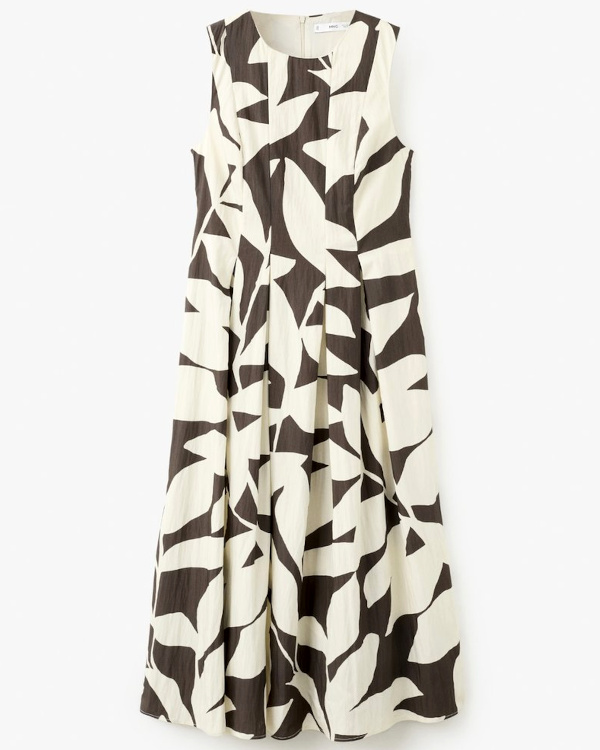 Robe évasée avec imprimé à fleurs