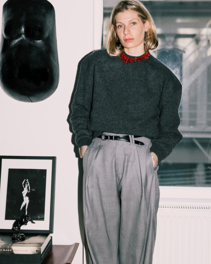 Duo de gris + touche de rouge = le très bon mix