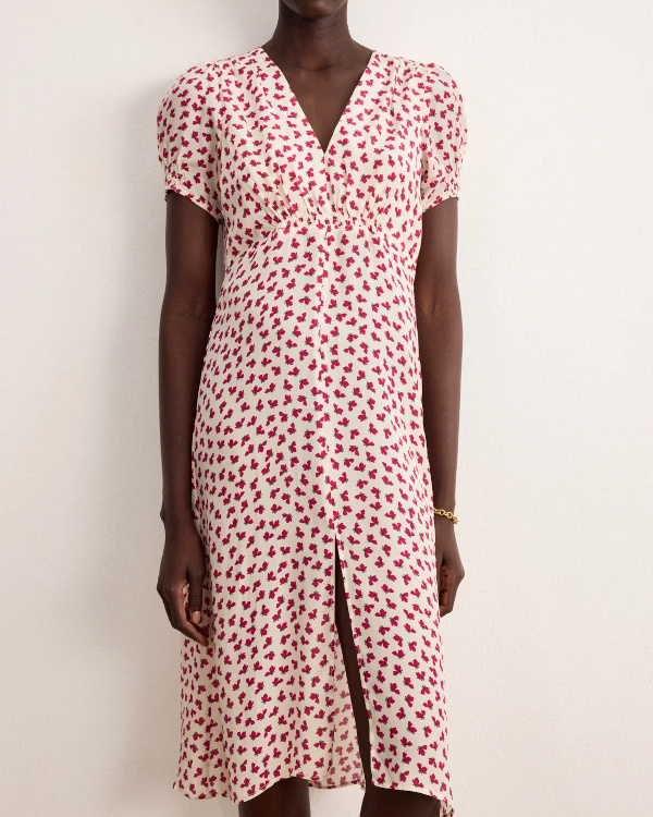 Robe cintrée à fleurs