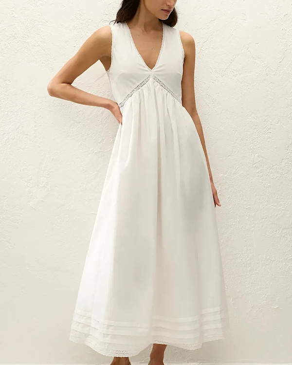 Robe Fiora Coton | Blanc
