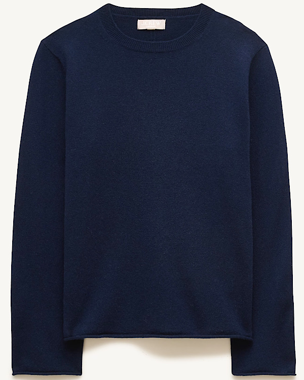 Pull cachemire bleu marine